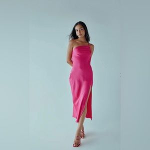 Hot pink dress